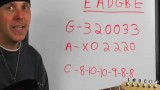 Beginner guitar lesson on how to read and play chord lines