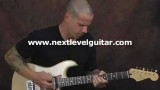Rhythm elements into Blues guitar lesson clean strat Pentatonics chords licks solo