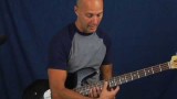 Learn to play Bass guitar two hand tapping pull off technique lesson ala Stu Hamm