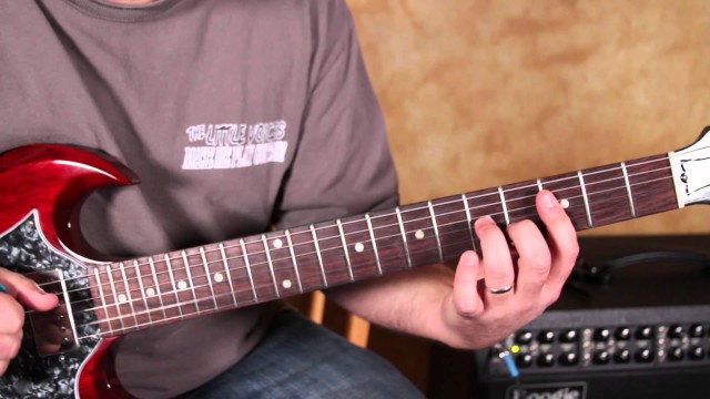 Blues Guitar Lesson in the Style of Green Onions by Booker T and the MG’s gibson sg