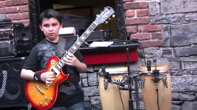 12-year-old Andreas Varady, jazz guitarist